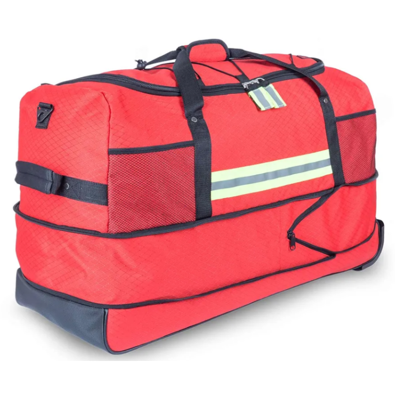 BORSONE PER IL TRASPORTO DI DPI DIMENSIONI CM 52 x 33 x 53 CAPACITA' LT 90 COLORE ROSSO CON FONDO RIGIDO STACCABILE